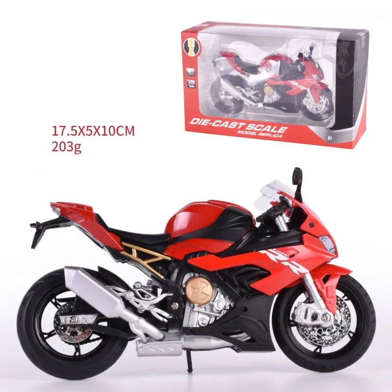 Alloy Motorcycle Toy – with Realistic Simulation