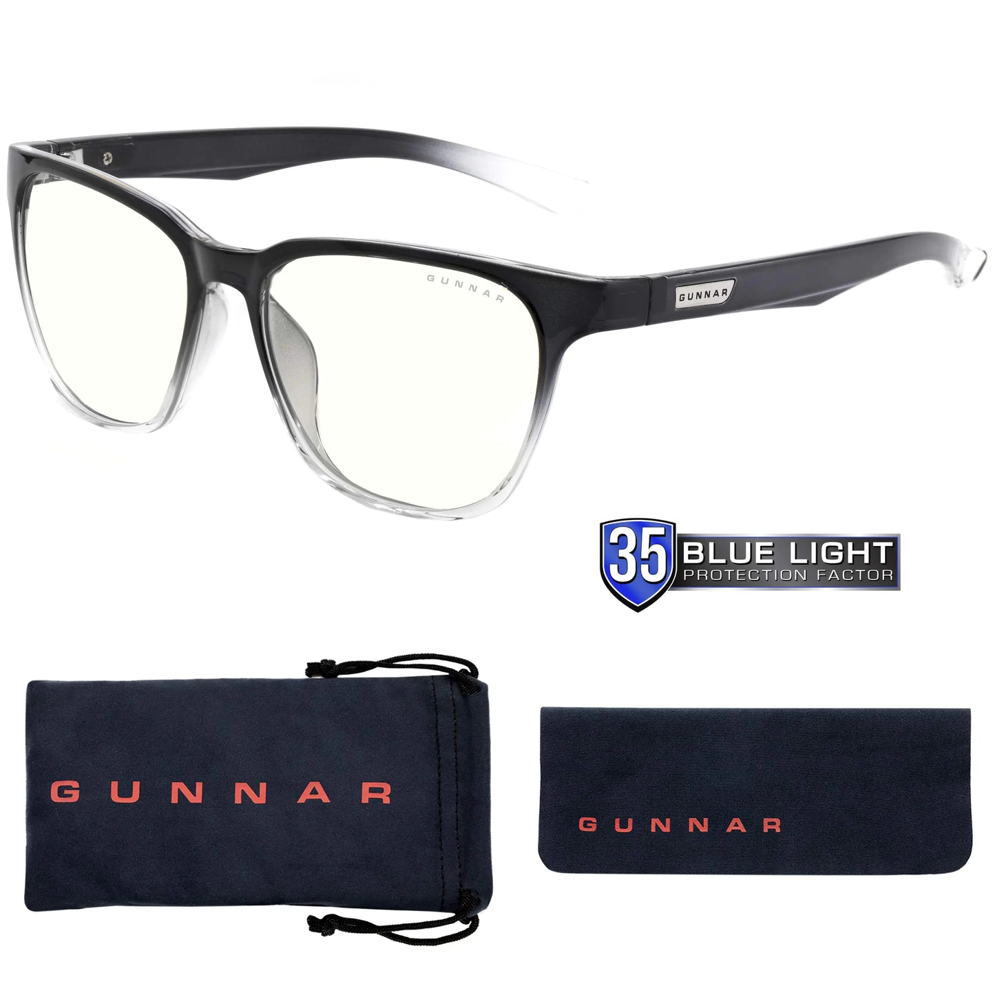 GUNNAR - Premium Gaming and Computer Glasses - Blue Light Blocking UV Protection - Berkeley