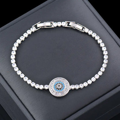 Light Luxury Zircon Blue Eye Fashion Bracelet