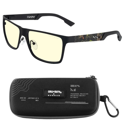 Gunnar Premium Gaming Glasses - COD UAV Edition - Blue Light Blocking Gaming And Computer Glasses With Patented Lens Technology