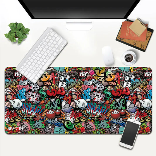 Trendy Graffiti Large Gaming Mouse Pad for Office