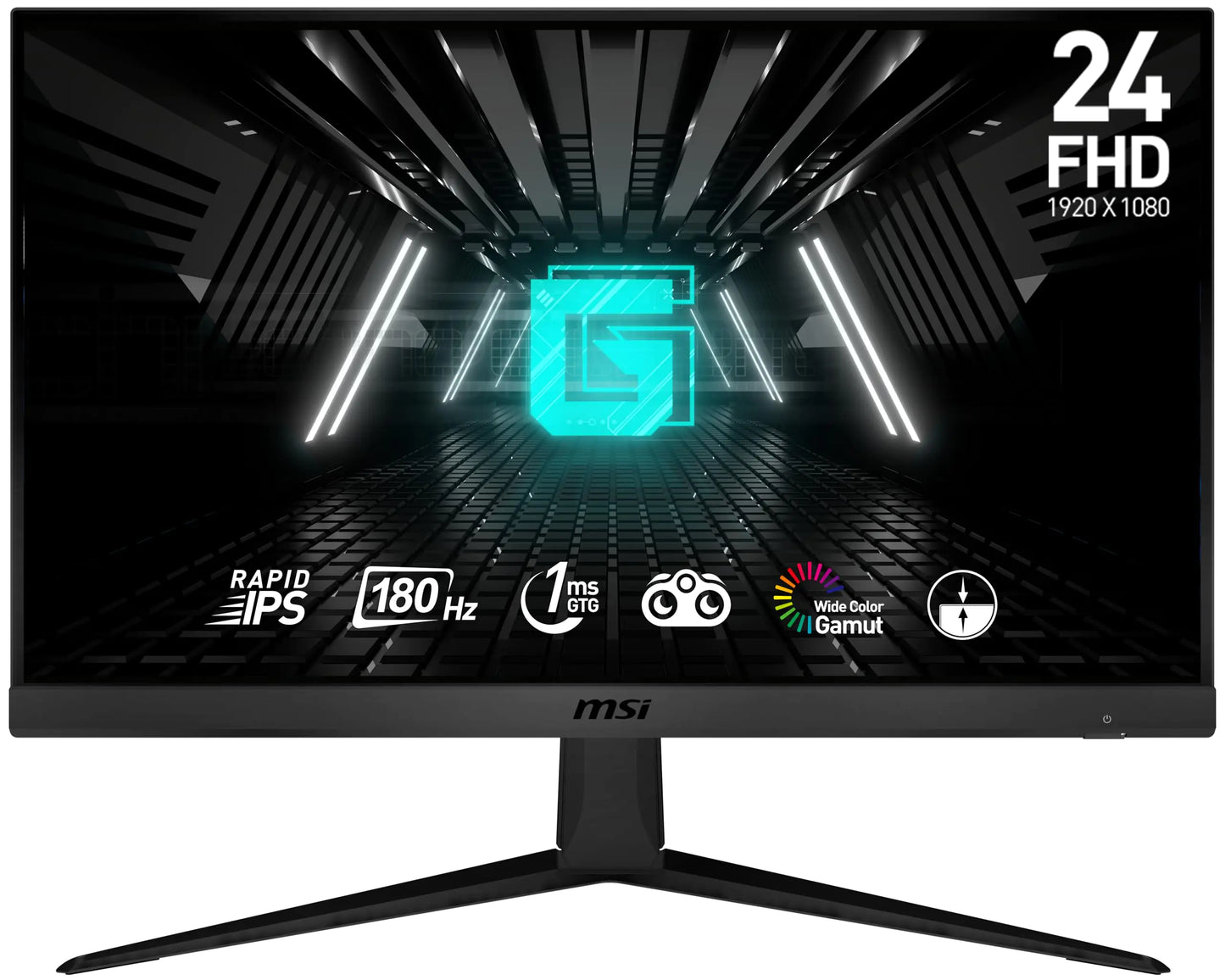 MSI FHD Rapid IPS Gaming Free Sync 1ms 1920 x 1080 180Hz Refresh Rate 24" Gaming Monitor (Optix G2412F)