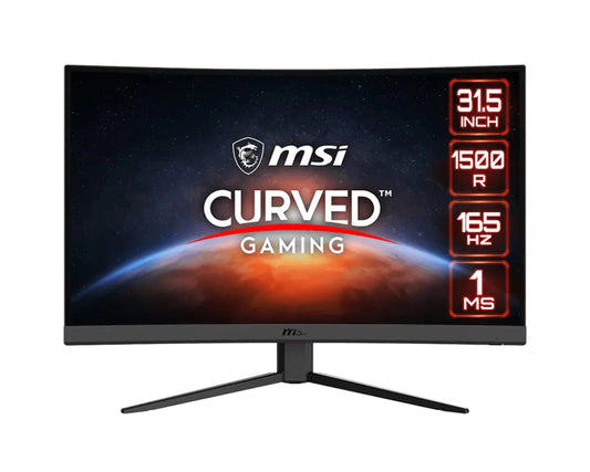 MSI Optix G32C4W 32" FHD Curved Gaming Monitor 1500R 165Hz 1ms AMD FreeSync (Optix G32C4W) (Renewed)