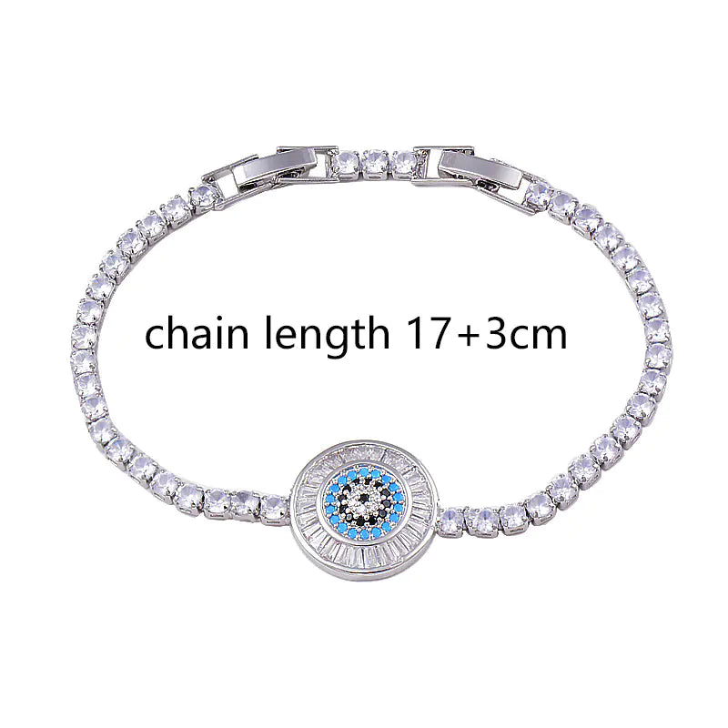 Light Luxury Zircon Blue Eye Fashion Bracelet