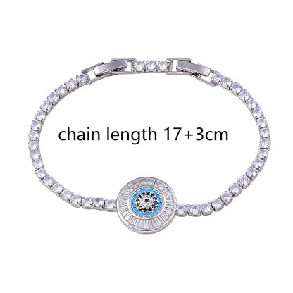 Light Luxury Zircon Blue Eye Fashion Bracelet