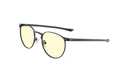 Gunnar - Premium Gaming and Computer Glasses - Blocks 65% Blue Light - Mateo Onyx Amber Tint